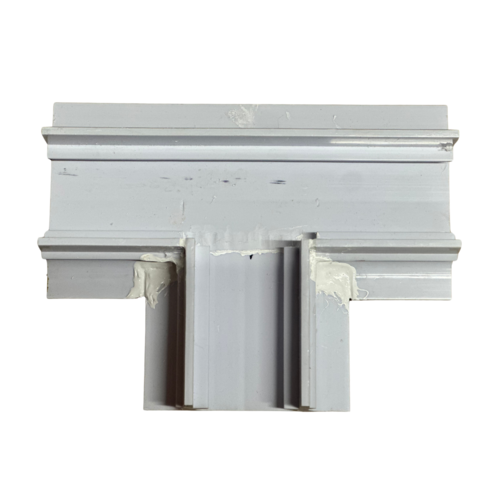 Deck Drain Tee Trench Channel, White product photo